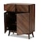 Baxton Studio Hartman Mid-Century Walnut Brown Finished Wood Shoe Cabinet 193-11718-ZORO - alternate 7